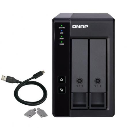 DAS QNAP TR-002/ 2 Bahías 3.5'- 2.5'/ Formato Torre - Imagen 1