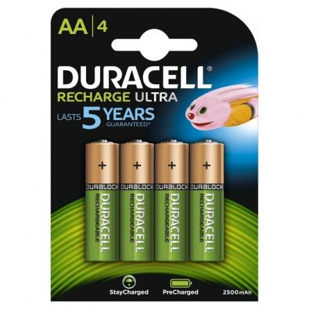 Pack de 4 Pilas AA Duracell HR06-P/ 1.2V/ Recargables - Imagen 1