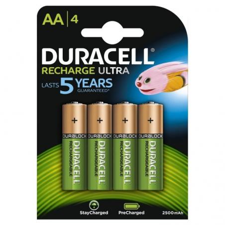 Pack de 4 Pilas AA Duracell HR06-P/ 1.2V/ Recargables - Imagen 1